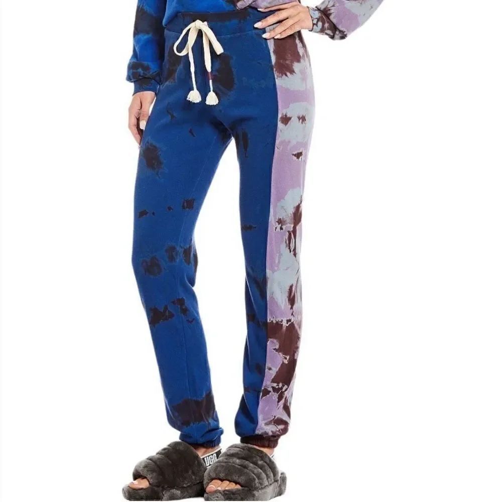 NWOT Wildfox Blue Tie Dye Joggers Pants